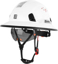 Full Brim Hard Hat with Built-in Visor - Lightweight Safety Helmet UM