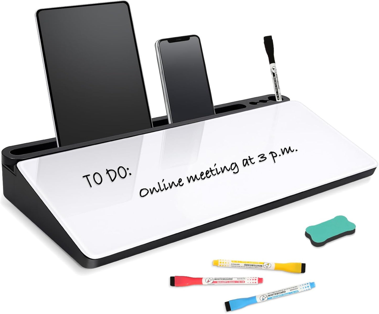DOLLAR BOSS Glass Desk Whiteboard - Organize Your Workspace!