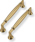 10 Pack 5 in Hole Center Champagne Bronze Cabinet Pulls - Heavy Duty