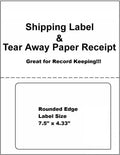 ProLine PayPal/eBay Compatible Shipping Labels - Tear Off Receipts