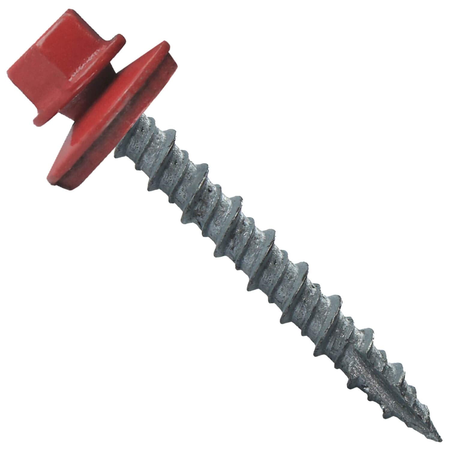 Metal Roofing Screws: 250 Crimson Red Hex Head Sheet Metal Screws