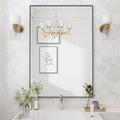 Koonmi Black Mirrors for Wall 26x38 in Rectangular Mirror - Modern