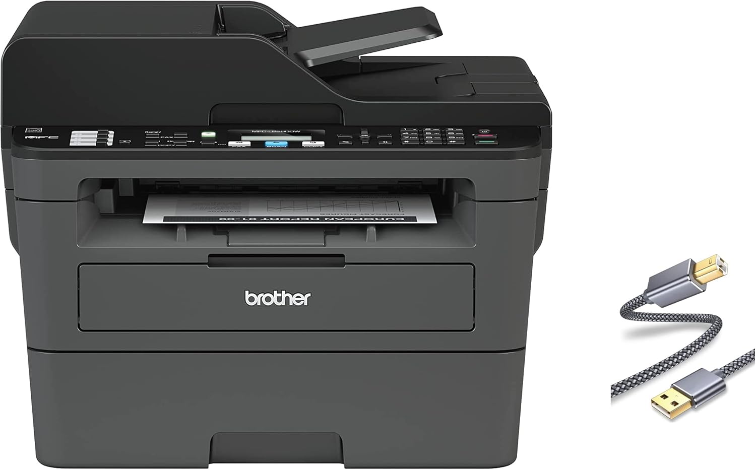 Brother Compact Monochrome Laser Printer: Wireless, Duplex, Mobile Printing