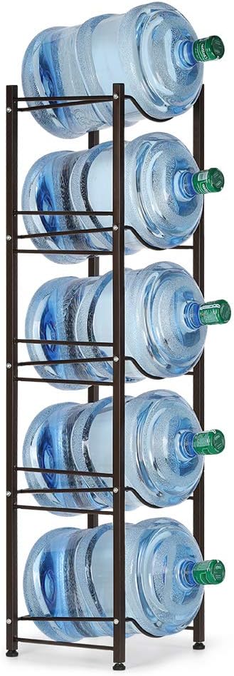 Stainless Steel 5 Tier Heavy Duty Water Bottle Storage Organizer