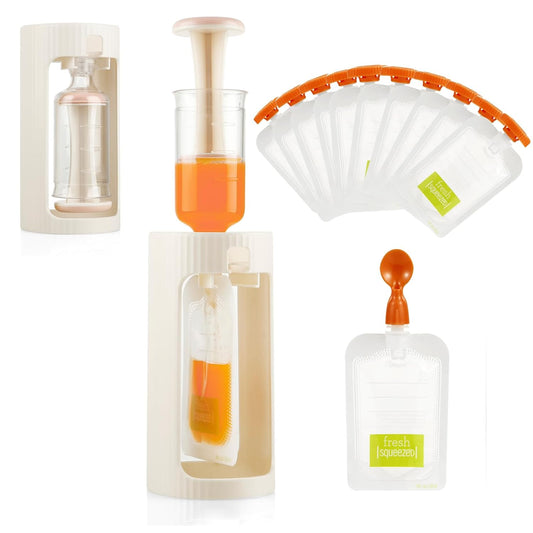 PandaEar Squeeze Station: Easy Baby Food Storage