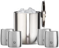 SNOWFOX Premium Vacuum Insulated 3L Ice Bucket Set for Entertaining