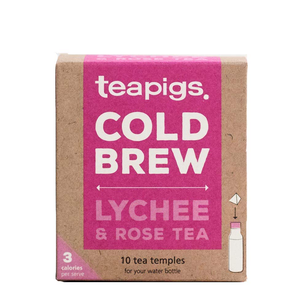 teapigs Lychee & Rose Cold Brew Tea Bags for Refreshing Drinks