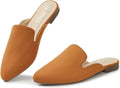MUSSHOE All-Season Womens Mules - Comfortable Pointed Toe Flats
