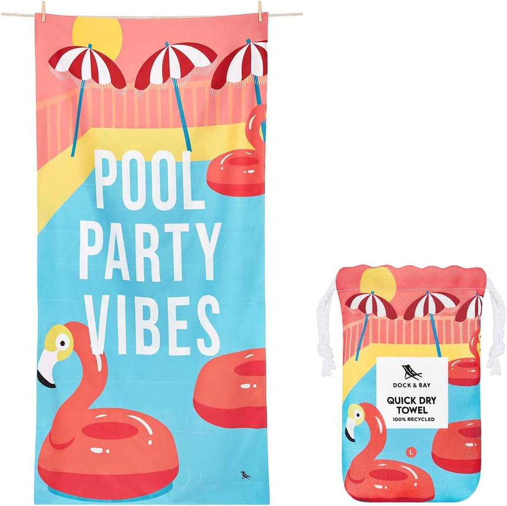 Dock & Bay Beach Towel - Quick Dry, Sand Free, Eco-Friendly
