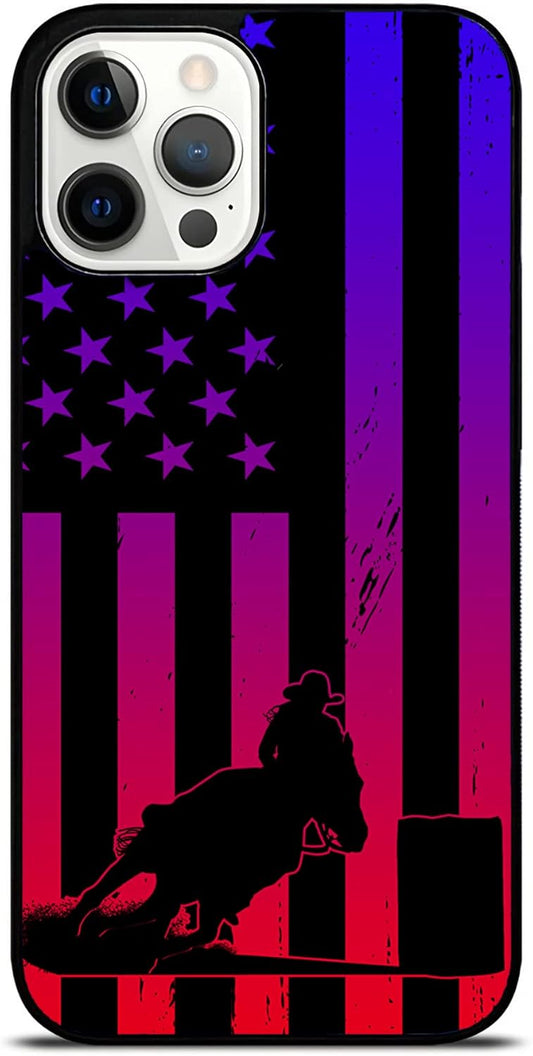 Rodeo Western Horse Racing iPhone Case - Fits iPhone 16 Pro