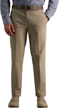 Haggar Men's Premium No Iron Khaki Straight Fit - Easy Care Comfort is
