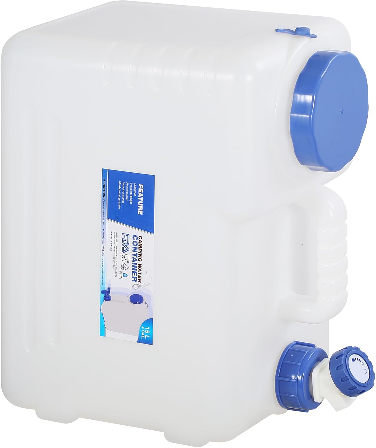 Portable Water Container for Camping and Emergency Use
