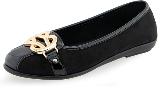 Aerosoles Women's Big Bet Flats with Stylish Chain Link Design
