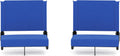 Portable Stadium Seats for Bleachers - Padded Folding Chairs Pack of 2