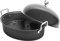 32L Large Oval Roaster Pan - Extra-Large Capacity for Holiday Roasts