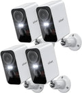 ieGeek Wireless Outdoor Security Camera 4-Pack - 2K Color Night Vision