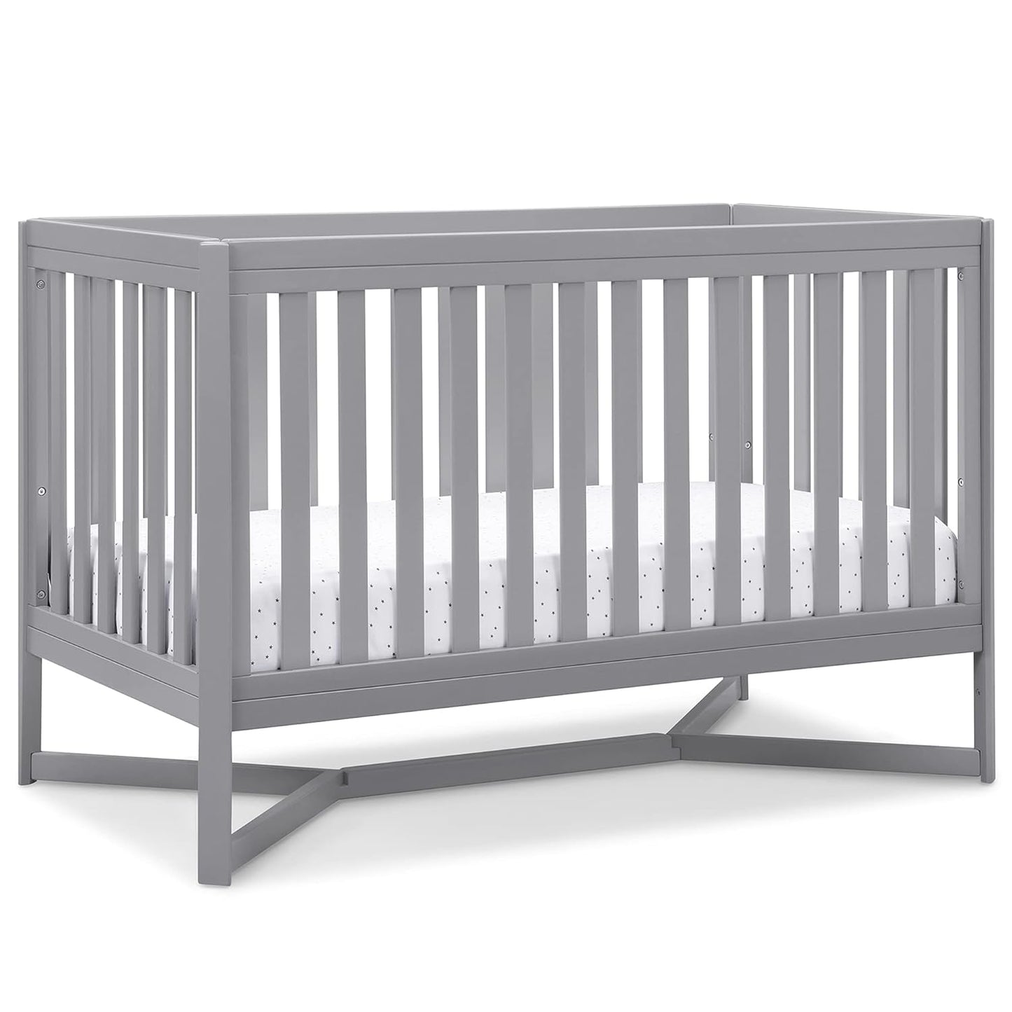 Delta Children Tribeca 4-in-1 Baby Convertible Crib in Grey