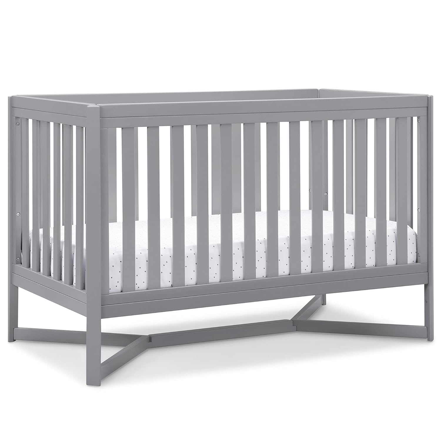 Delta Children Tribeca 4-in-1 Baby Convertible Crib in Grey