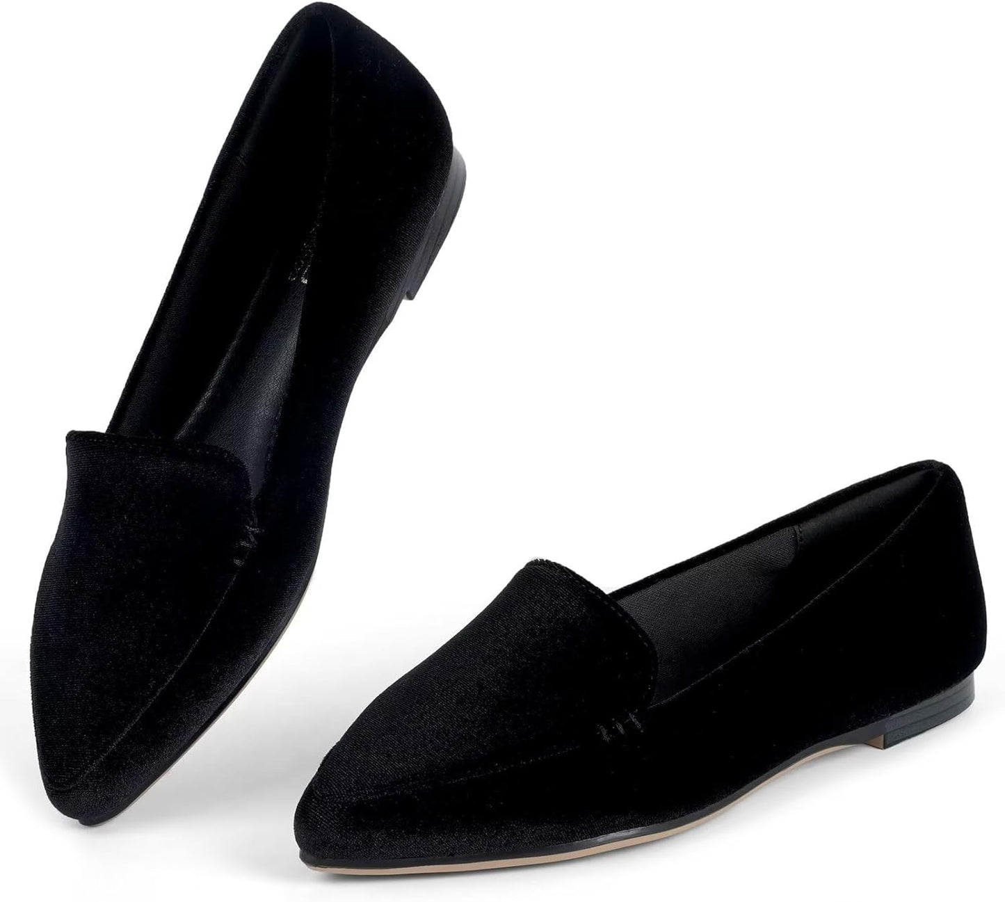 MUSSHOE Comfortable Pointed Toe Memory Foam Women's Loafers