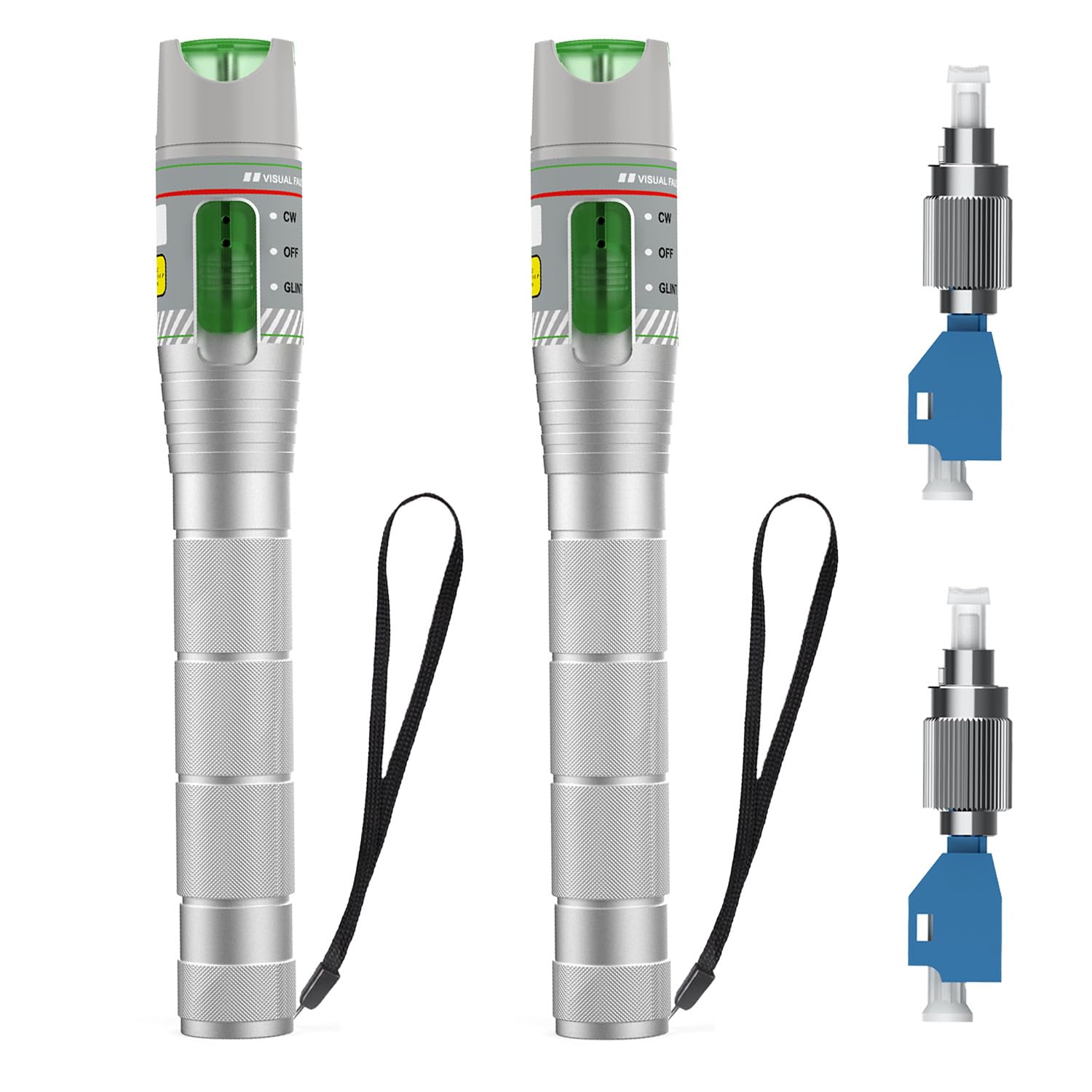2PCS 100KM Visual Fault Locator for Fiber Optic Cables Testing