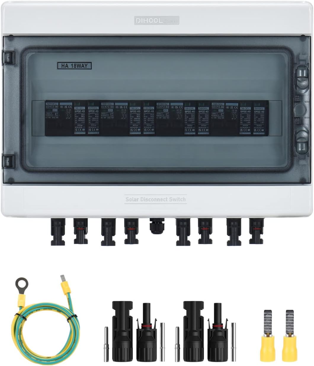 DIHOOL Solar Disconnect Switch 40Amp DC Circuit Breaker Review