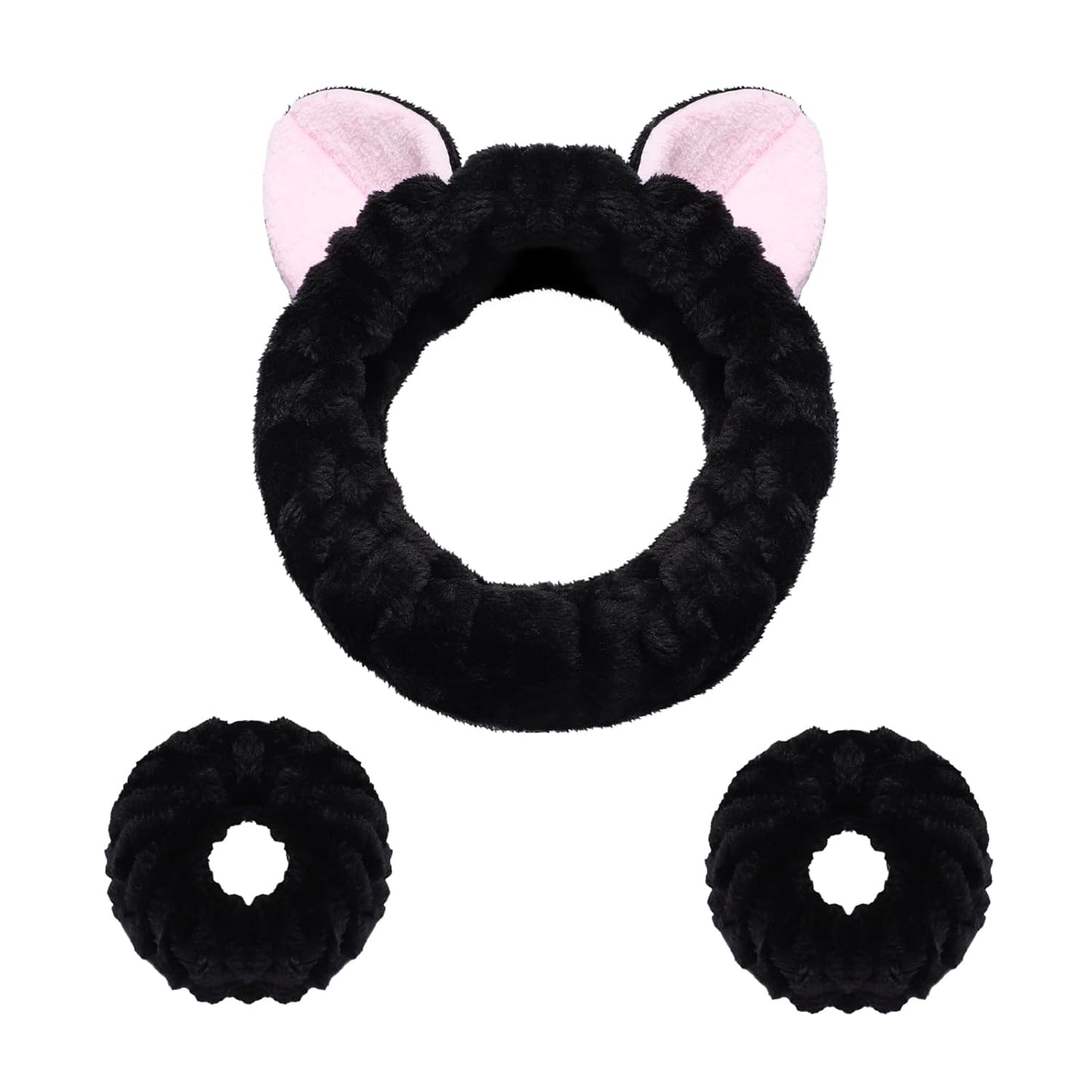 Cute Cat Spa Headband Set for Hair Care & Makeup - KDVOG