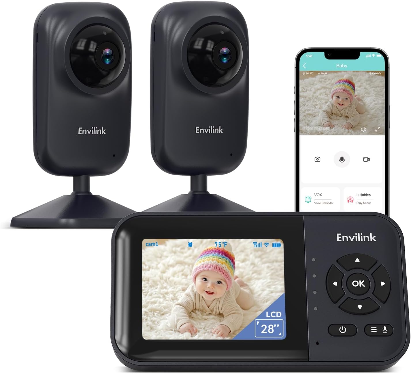 Baby Monitor with Camera and Audio for Ultimate Peace of Mind