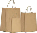 Kraft Paper Bags with Handles 120 Pcs Assorted Sizes - Durable Gift