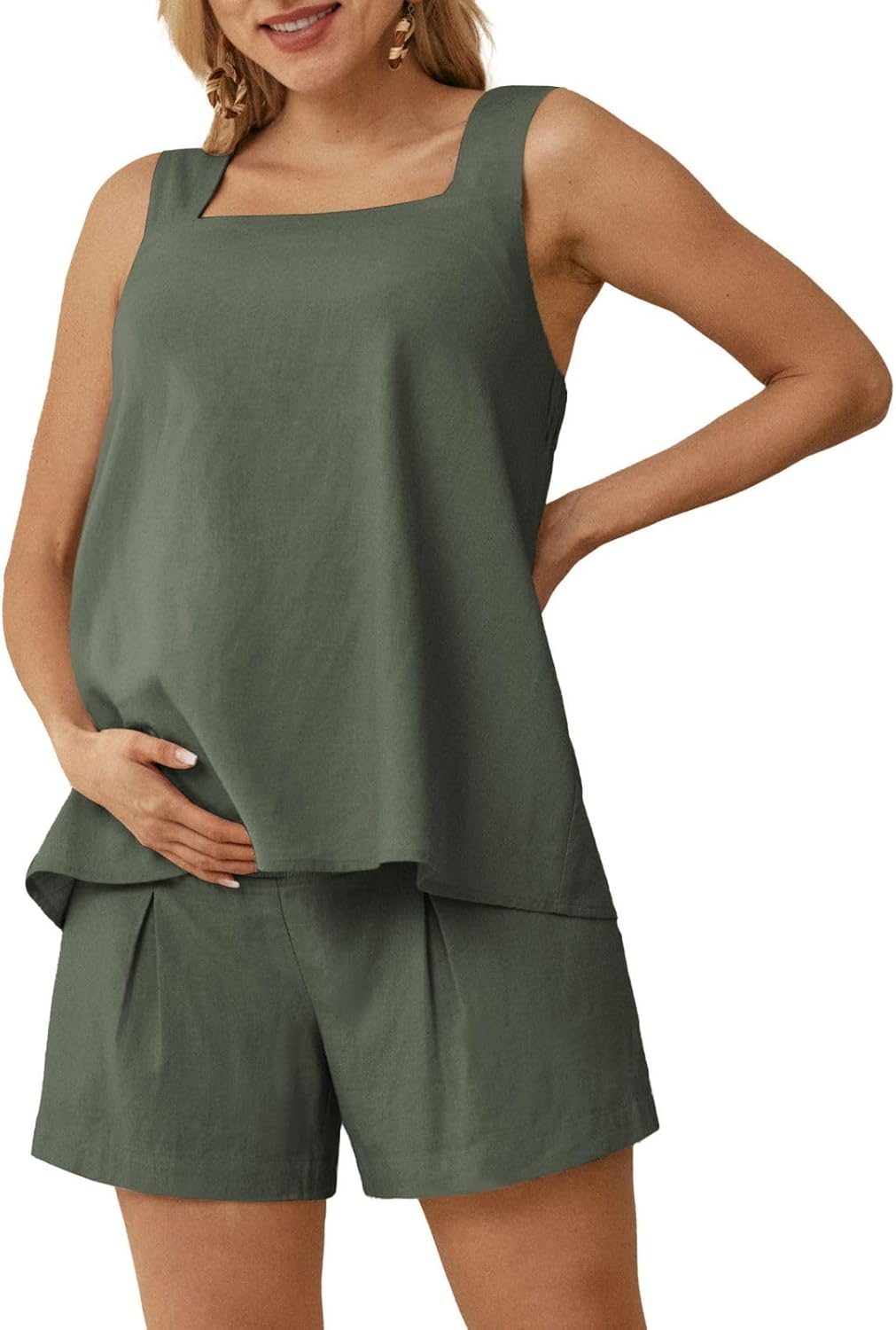Maacie Maternity 2 Pieces Outfits for Summer Comfort and Style