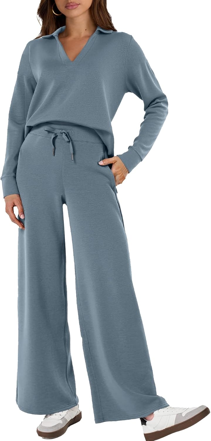 Glamaker Women's 2 Piece Sets Casual Long Sleeve Sweatsuits