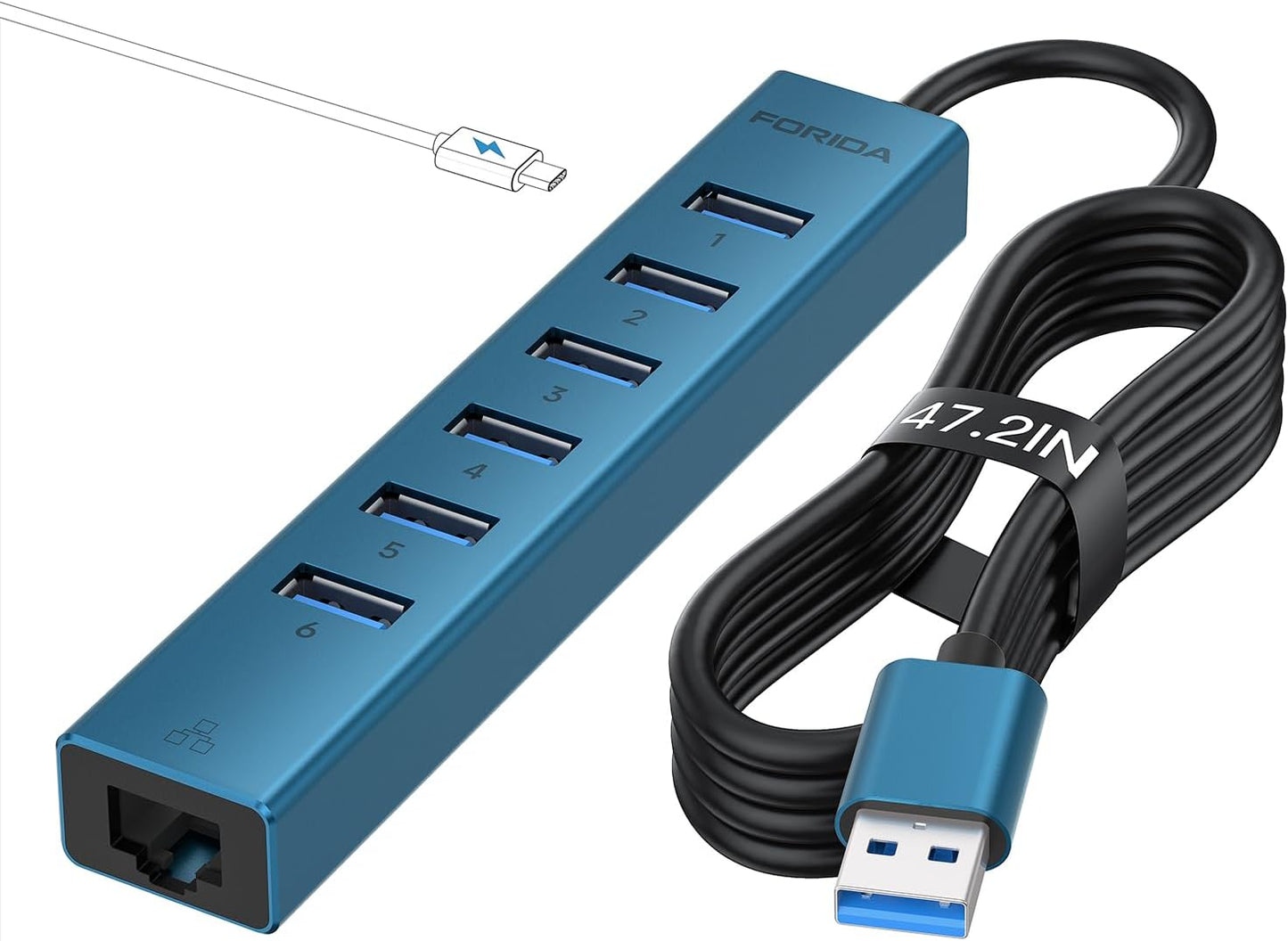 High-Speed USB Hub with Ethernet for Ultimate Connectivity