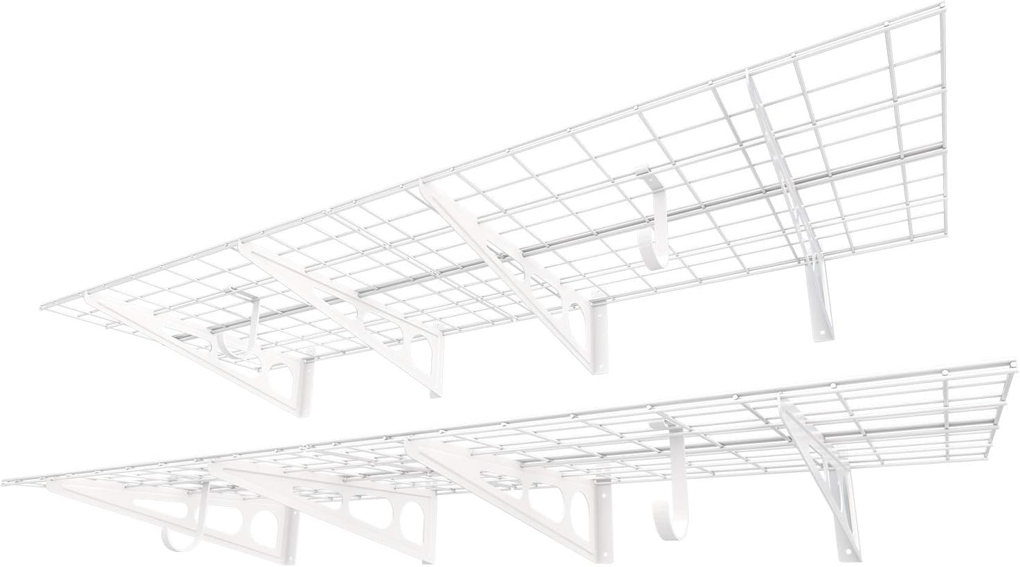 FLEXIMOUNTS 2-Pack 2x6ft Garage Shelving for Optimal Storage