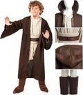 Kids Costume Tunic Hooded Robe Pants Belt Lightsaber Set - Complete