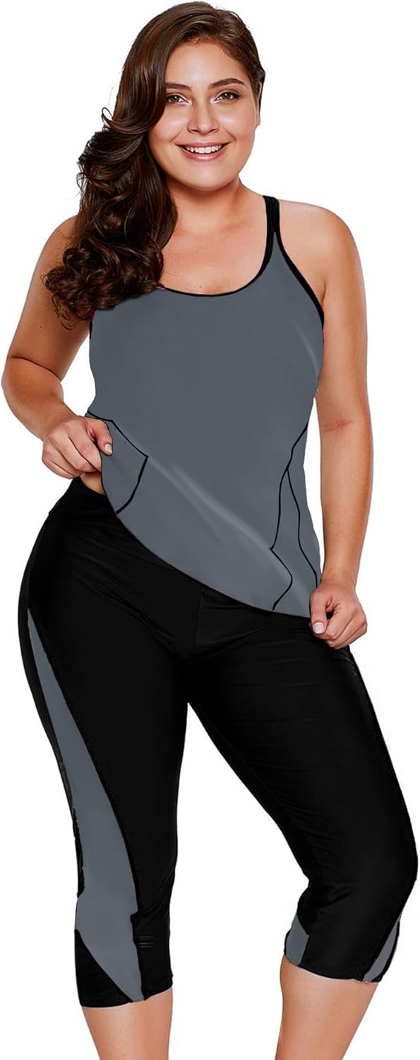 LALAGEN Womens Plus Size Swimsuits for Modest Summer Fun