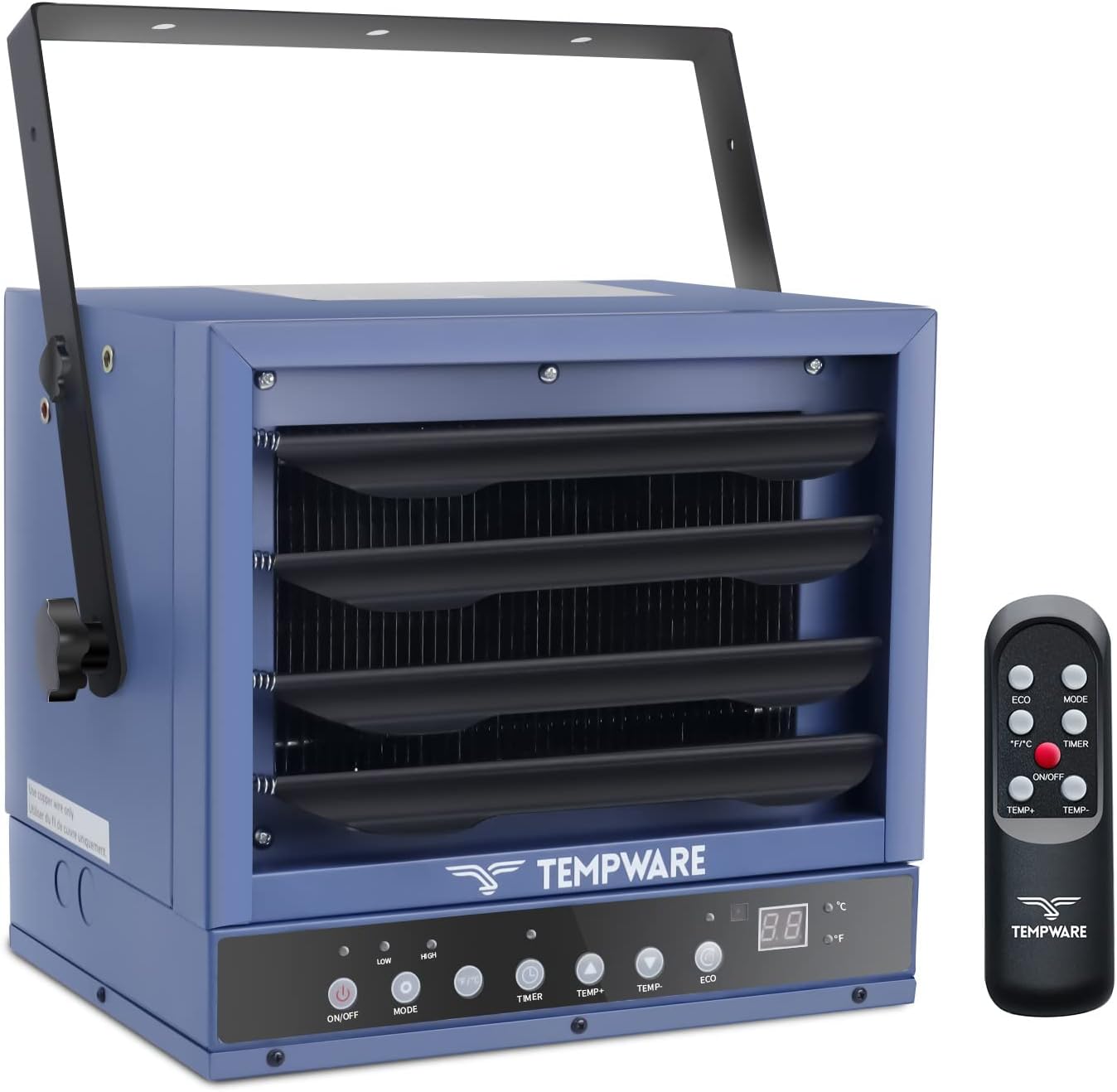 TEMPWARE 7500W Ceiling Mount Heater - Remote Controlled