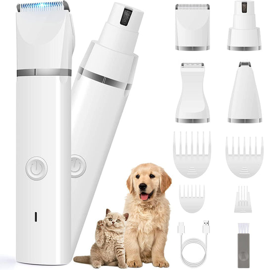 Quiet Cordless Pet Grooming Kit by Veeconn