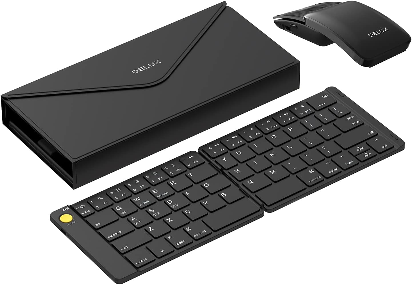 Portable Wireless Keyboard and Mouse Combo for On-the-Go Use