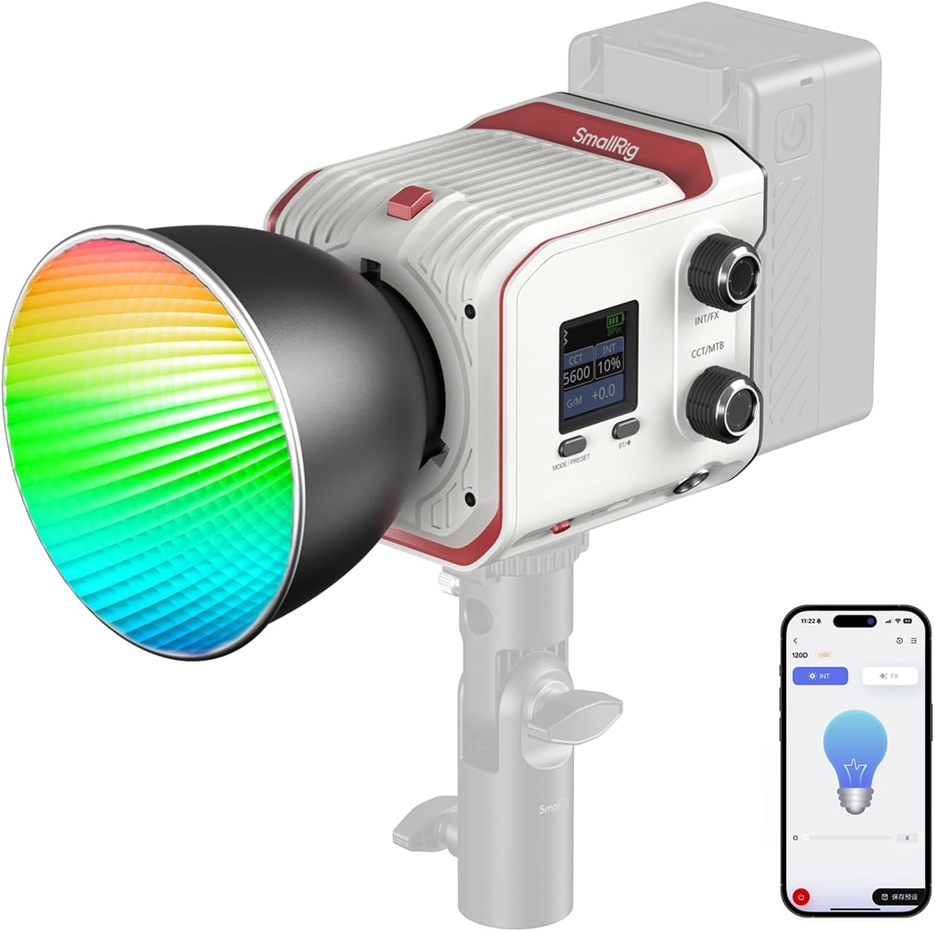 SmallRig RC 100C RGBWW LED Video Light for Professional Use