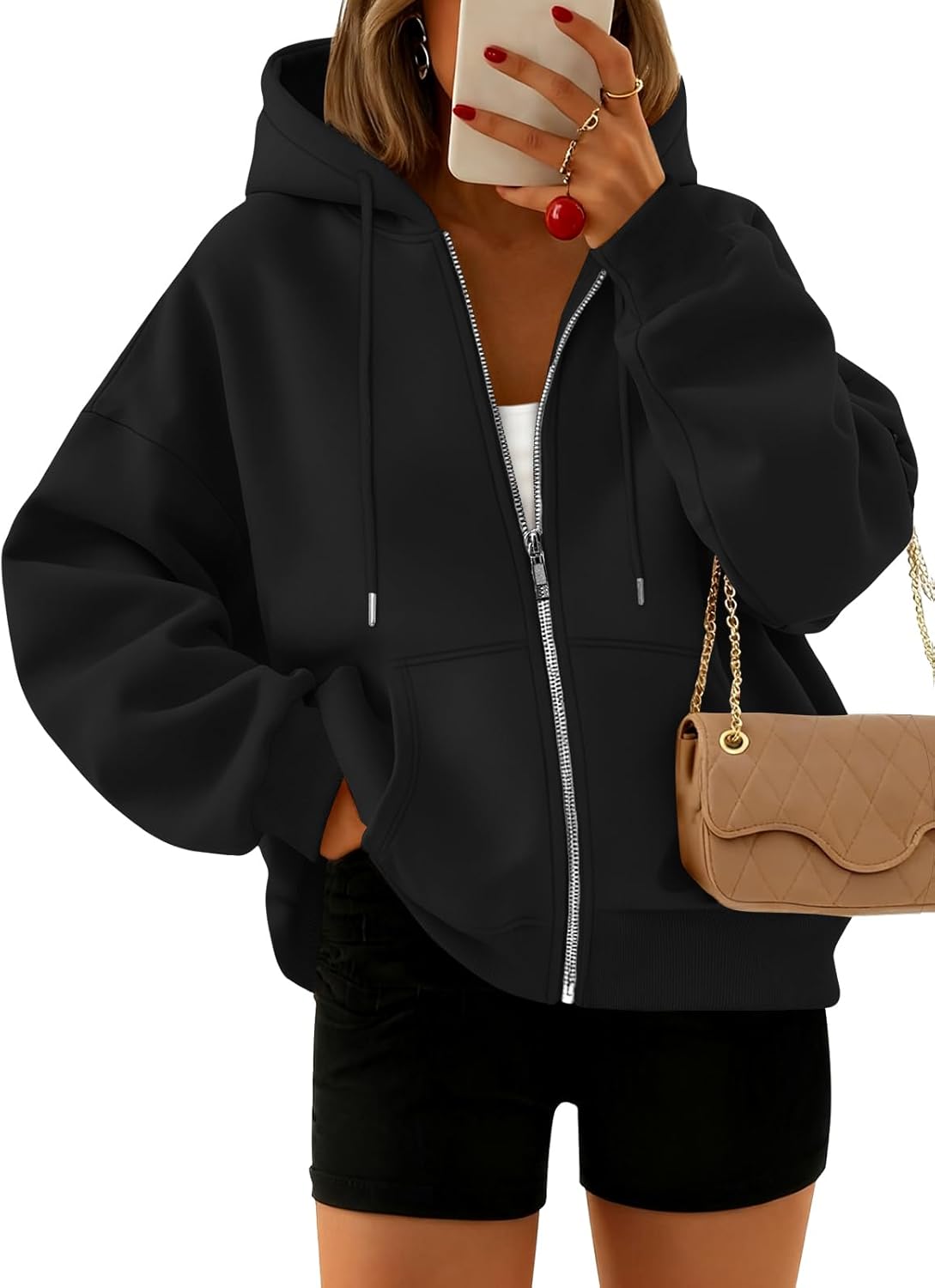 Trendy Queen Zip Up Hoodies for Women - Cozy Fall Fashion
