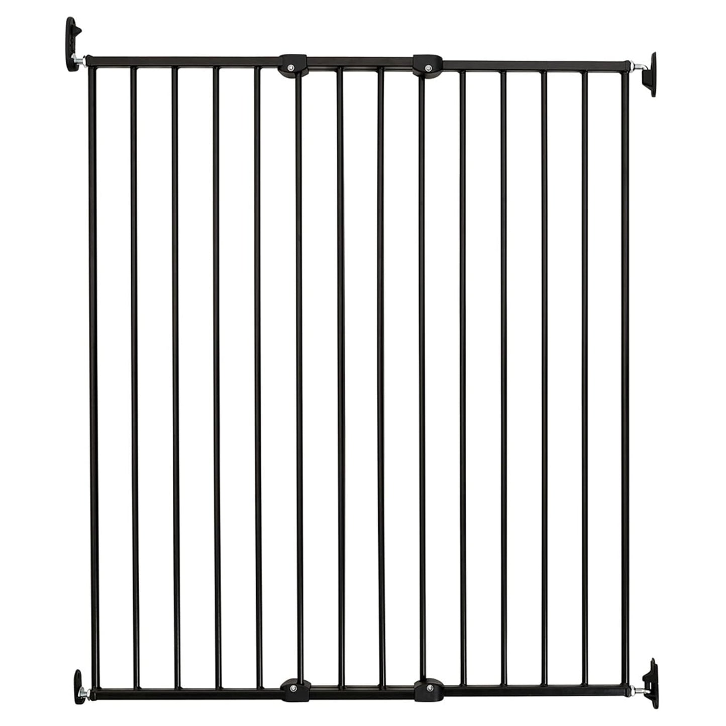 BabyDan Scandinavian Extra Tall Wall Mounted Gate - Black Design