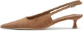Pointed Toe Slingback Kitten Heels for Women by KysBloes