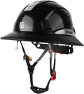 Full Brim Hard Hat with Built-in Visor - Lightweight Protection