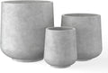 Kante 15.3in Round Concrete Planter for Indoor and Outdoor Use