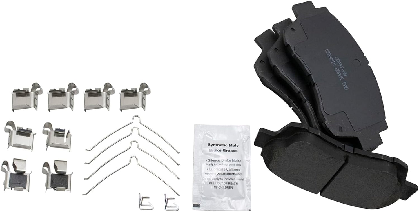 TRQ Front Brake Pads Ceramic for Lexus SC300 and Toyota Models