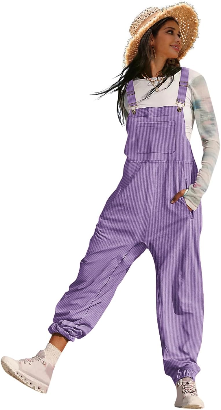 YESNO Women's Casual Corduroy Overalls for Stylish Comfort