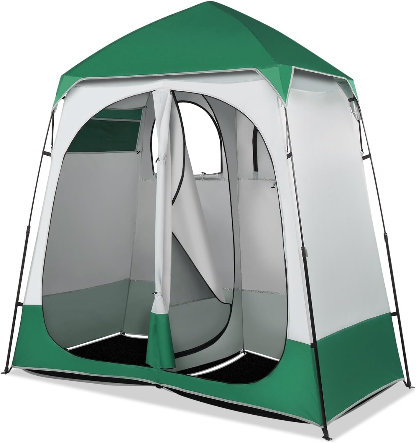 VINGLI 2 Room Shower Tent - Instant Pop Up Privacy Shelter
