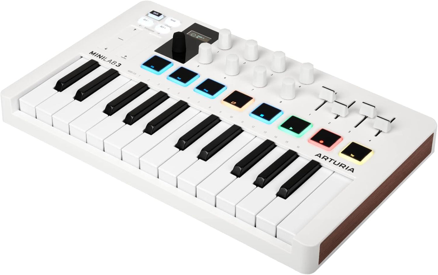 Arturia MiniLab 3: Ultimate MIDI Control - 25 Keys, 8 Pads - White