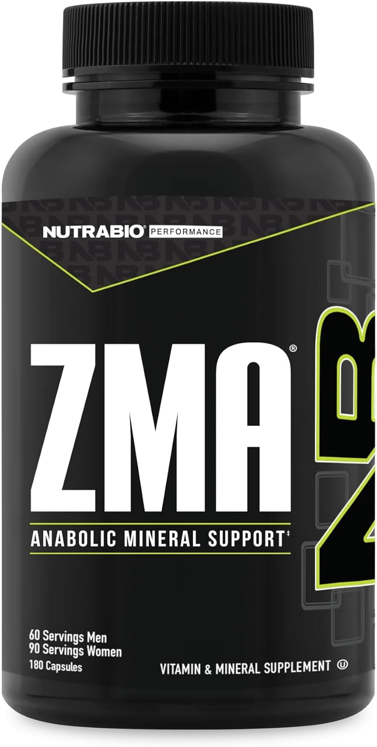 NutraBio ZMA Supplements for Men & Women - Support Recovery