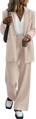 KIRUNDO Women Suits 2 Piece Set Business Casual Oversized Blazer May