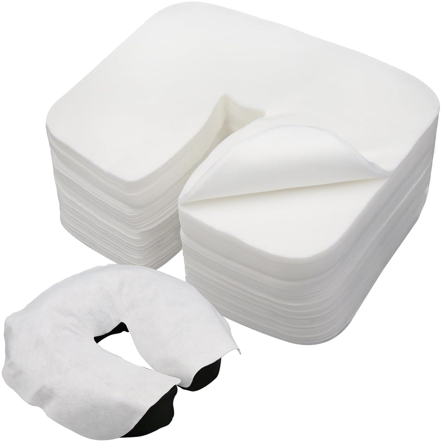 500 Count Disposable Face Cradle Covers for Massage Tables